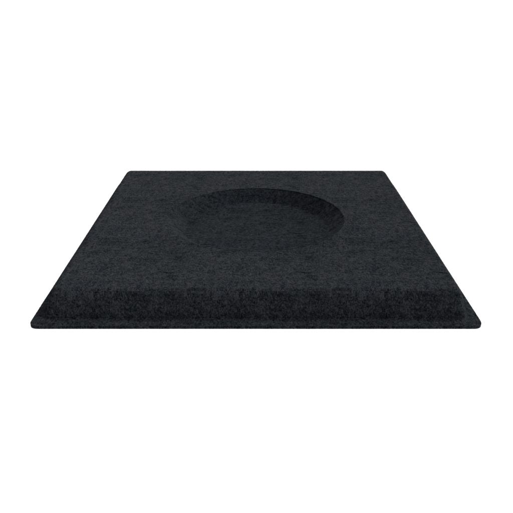 ACOUSTIC FELT DROP CEILING TILE ZERO BLACK