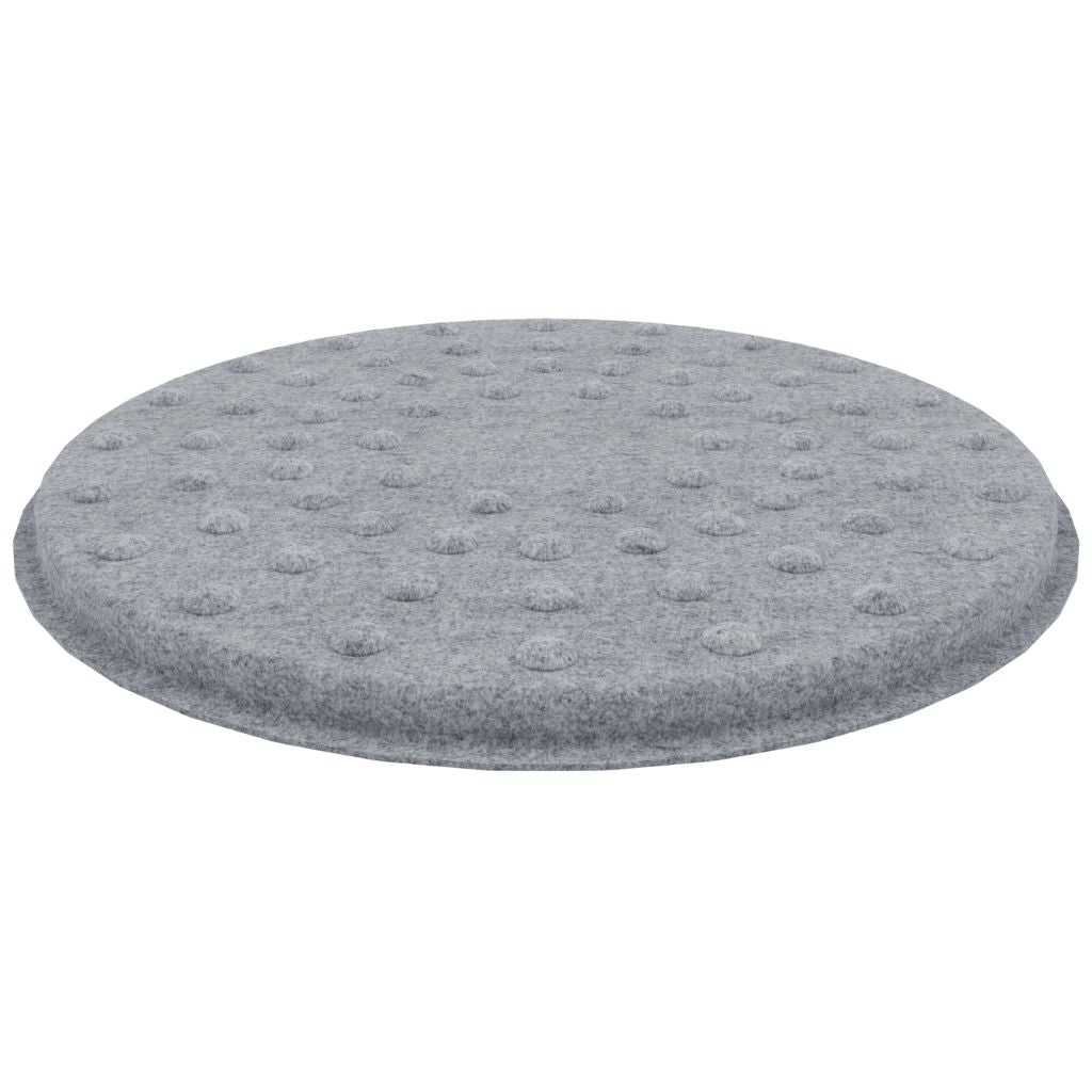 ACOUSTIC FELT HANGING CEILING TILE DOT ROUND LIGHT GREY