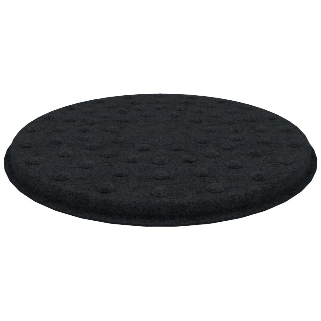 DOT ROUND ACOUSTIC FELT HANGING CEILING TILE BLACK 10 in a BOX