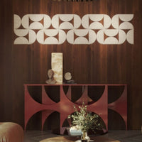 SEMI CIRCLE ACOUSTIC BULLETIN FELT BOARD LIGHT GREY- 6 in a BOX