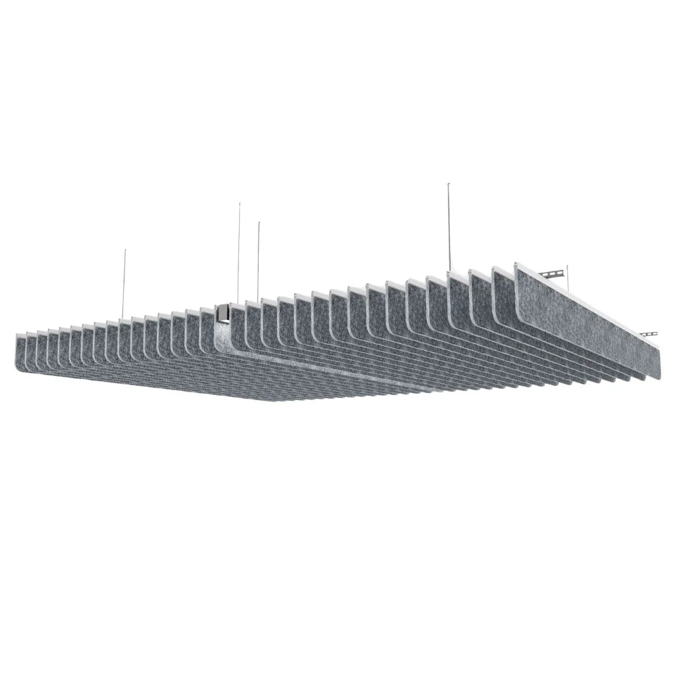 Radius Acoustic Ceiling Baffle Grey Color (For 10 Baffles)