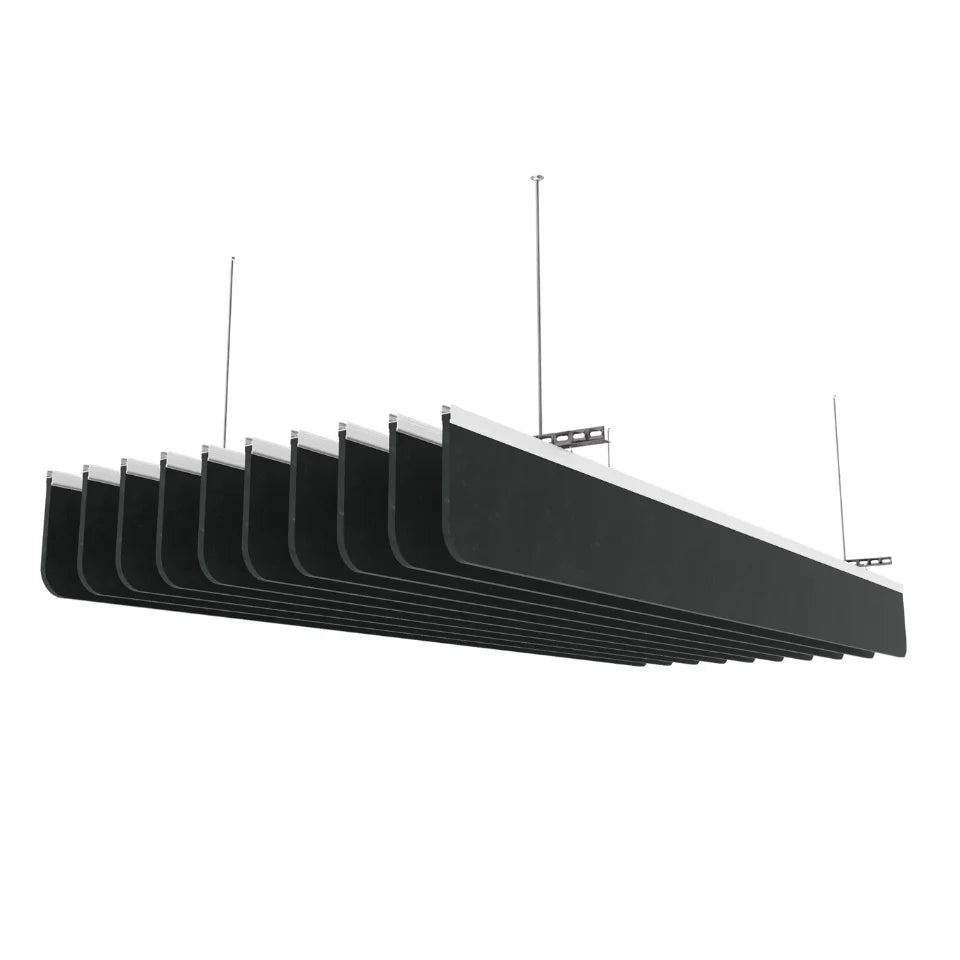 Radius Acoustic Ceiling Baffle Smoked Color (For 10 Baffles)
