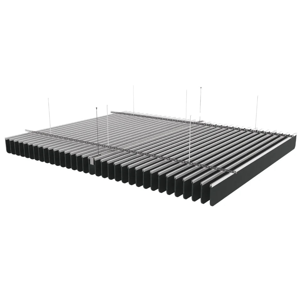 Radius Acoustic Ceiling Baffle Smoked Color (For 10 Baffles)