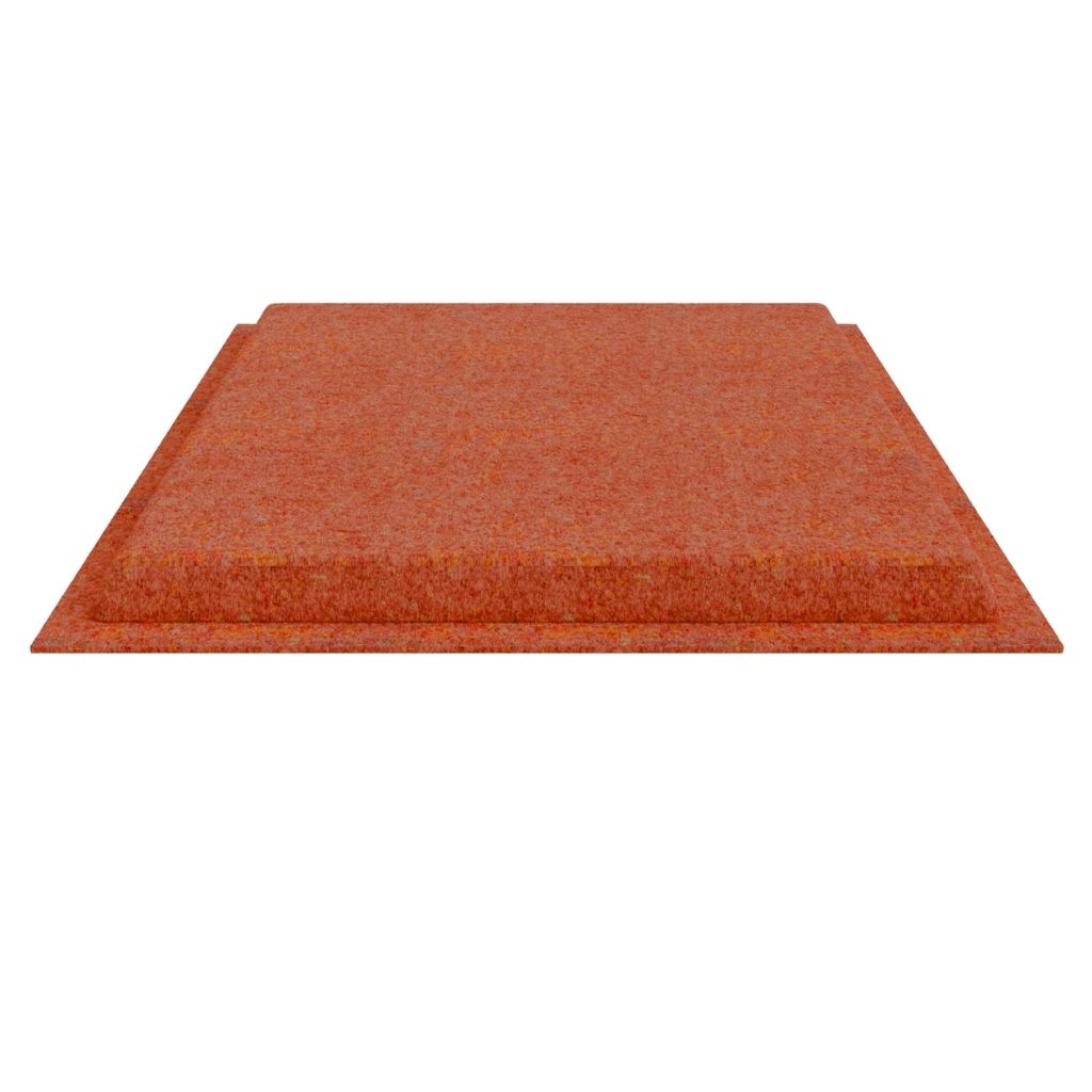 ACOUSTIC FELT DROP CEILING TILE BASE ORANGE 10 in a BOX