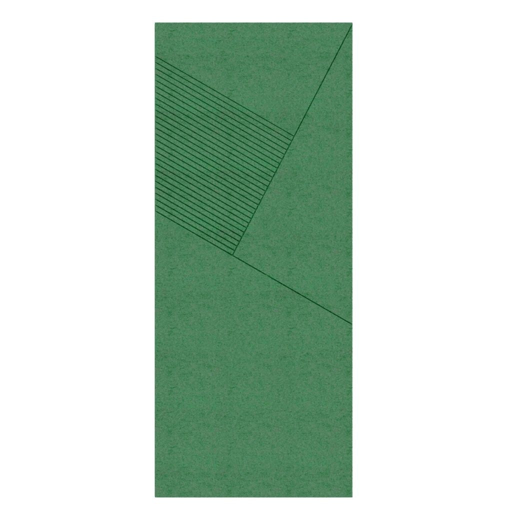 ACOUSTIC ARCHITECTURAL FELT PANEL F1 LEFT GREEN