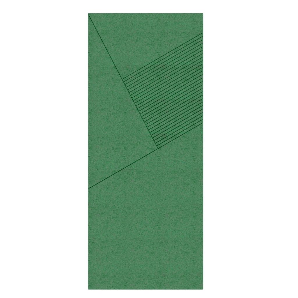 ACOUSTIC ARCHITECTURAL FELT PANEL F1 RIGHT GREEN