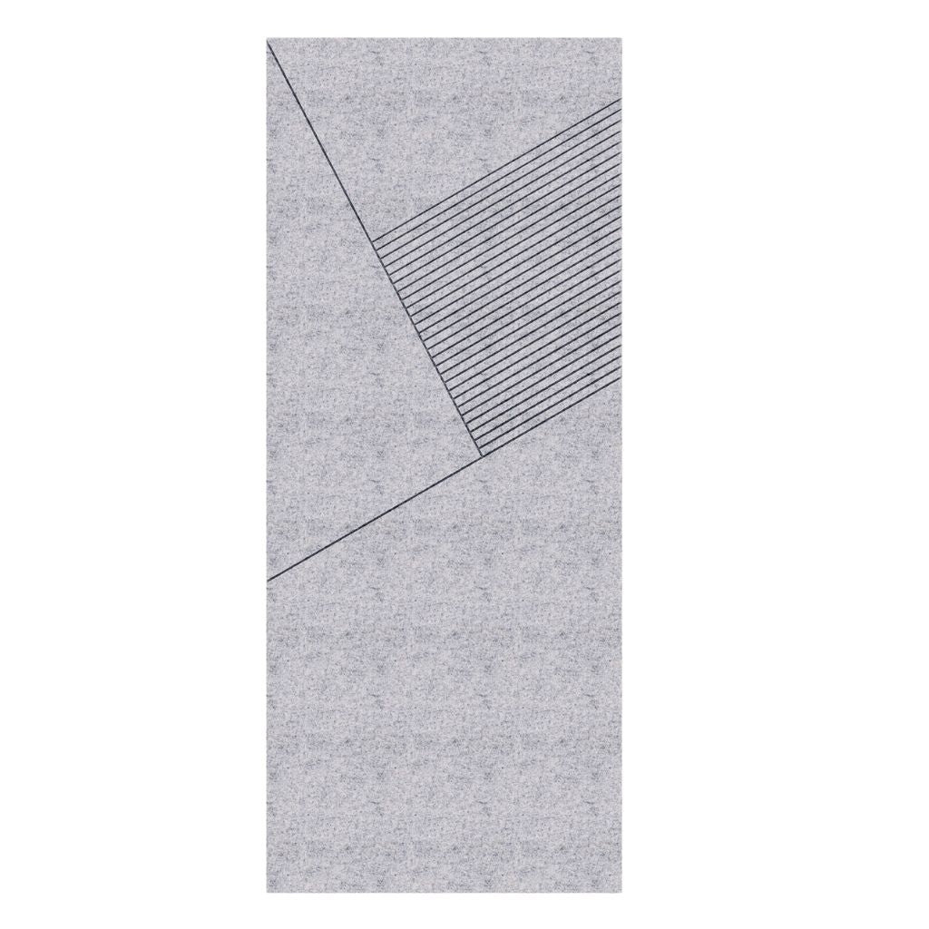 ACOUSTIC ARCHITECTURAL FELT PANEL F1 RIGHT LIGHT GREY