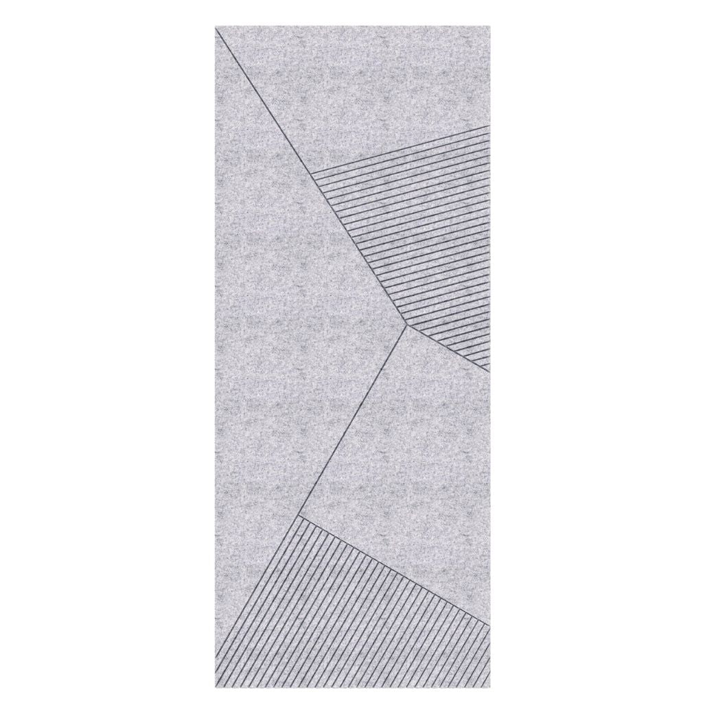 ACOUSTIC ARCHITECTURAL FELT PANEL F3 RIGHT LIGHT GREY