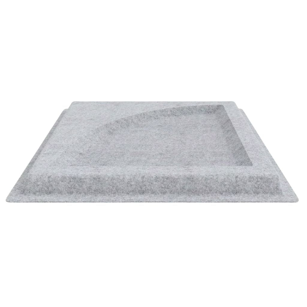 QUARD ACOUSTIC FELT DROP CEILING TILE LIGHT GREY 10 in a BOX