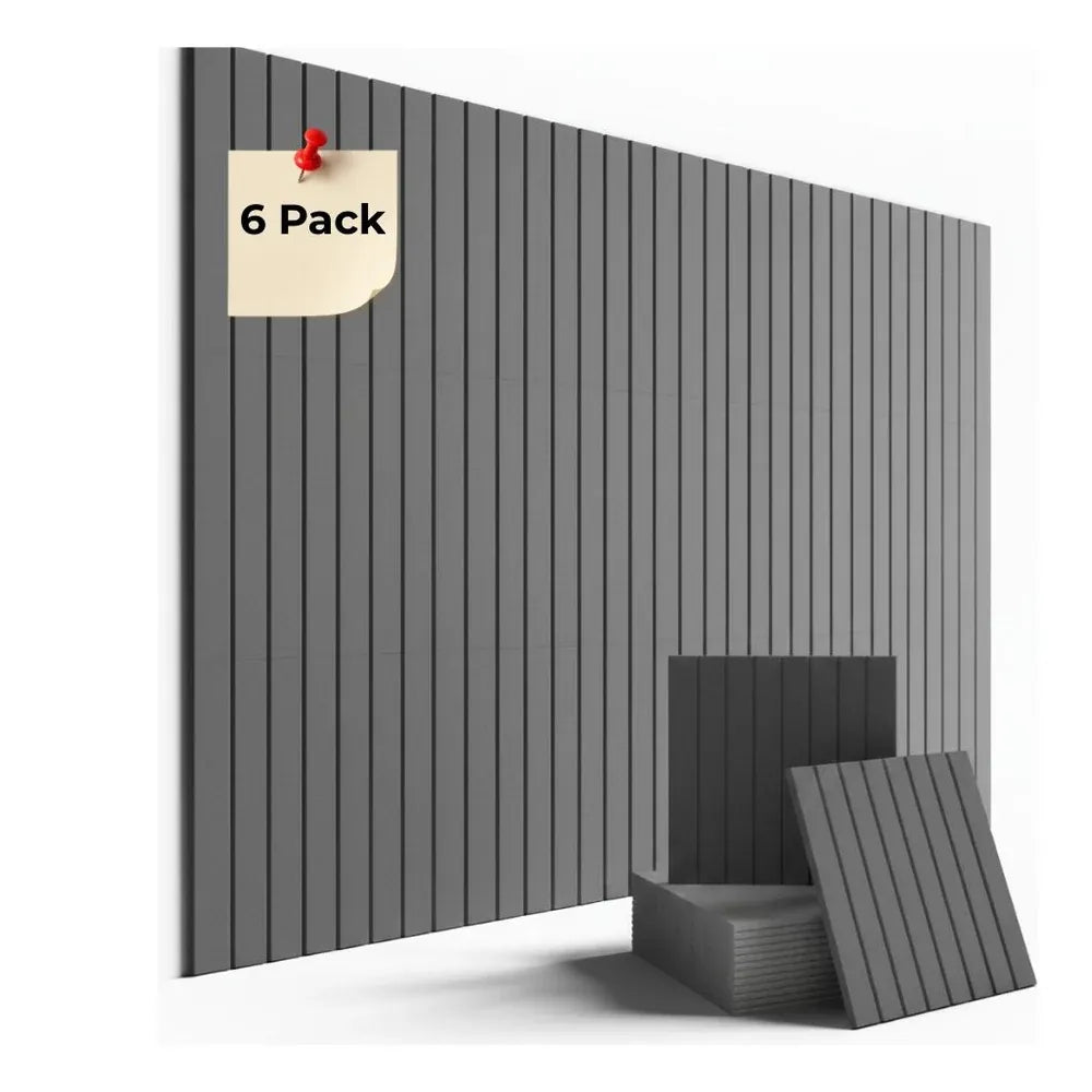 ACOUSTIC BULLETIN FELT BOARD TILE GREY 4X3 Ft- 6 in a BOX