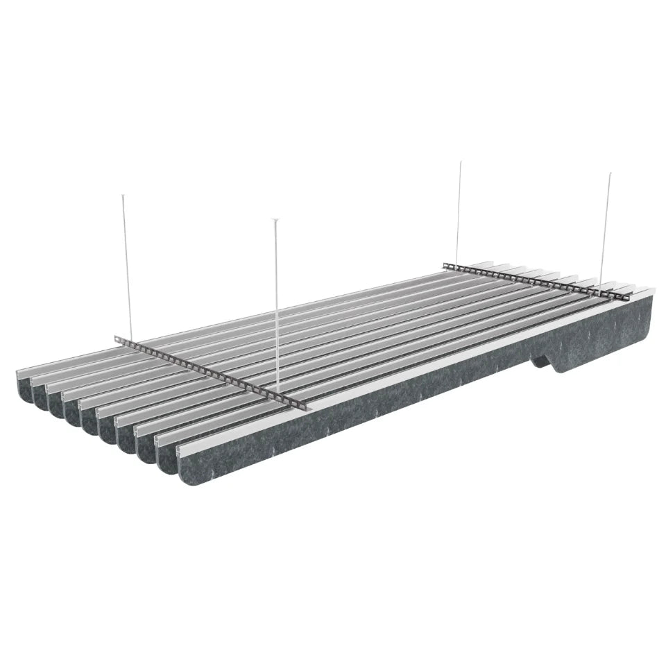Knife A Acoustic Ceiling Baffle Dark Grey Color (For 10 Baffles)