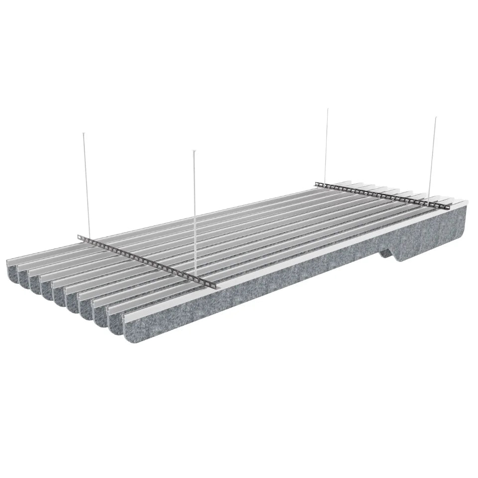 Knife A Acoustic Ceiling Baffle Grey Color (For 10 Baffles)
