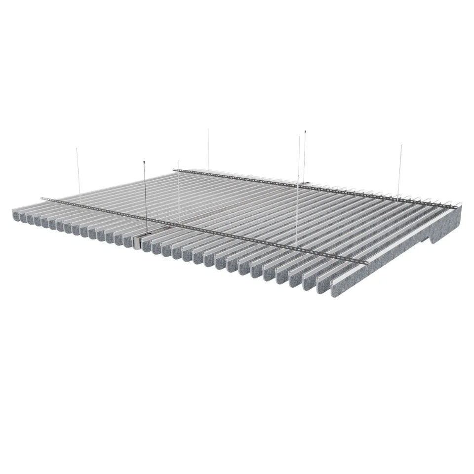 Knife A Acoustic Ceiling Baffle Grey Color (For 10 Baffles)