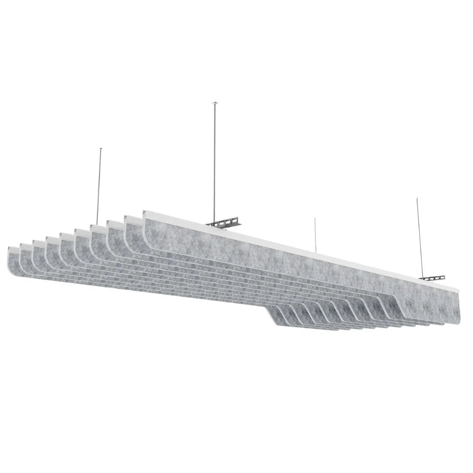 Knife A Acoustic Ceiling Baffle Light Grey Color (For 10 Baffles)