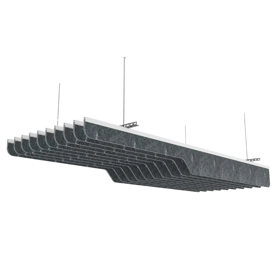 Knife B Acoustic Ceiling Baffle Dark Grey Color (For 10 Baffles)