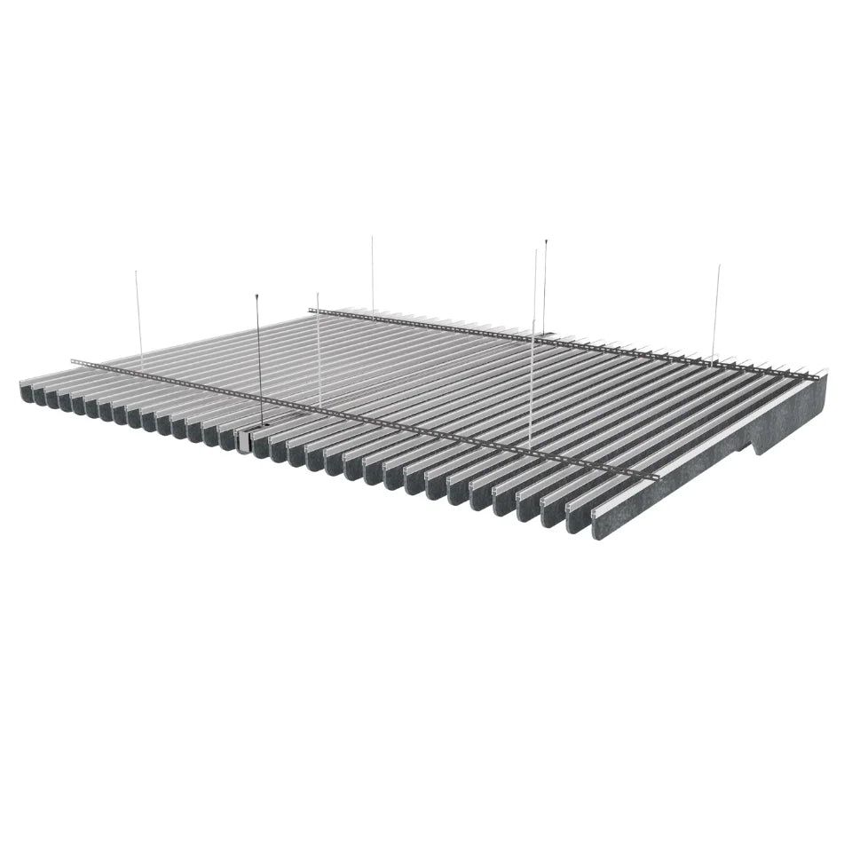 Knife B Acoustic Ceiling Baffle Dark Grey Color (For 10 Baffles)