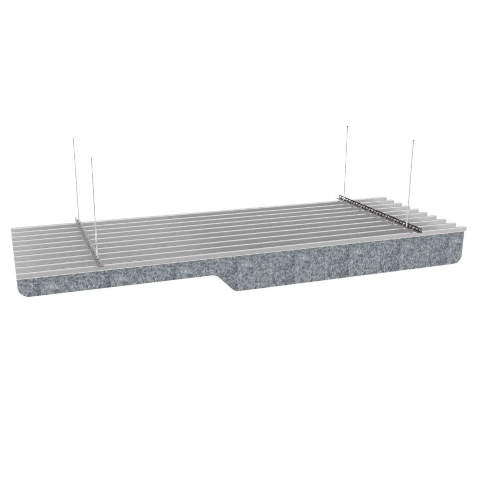 Knife B Acoustic Ceiling Baffle Grey Color (For 10 Baffles)