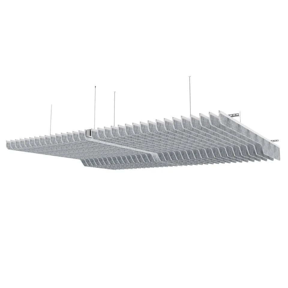 Knife B Acoustic Ceiling Baffle Light Grey Color (For 10 Baffles)