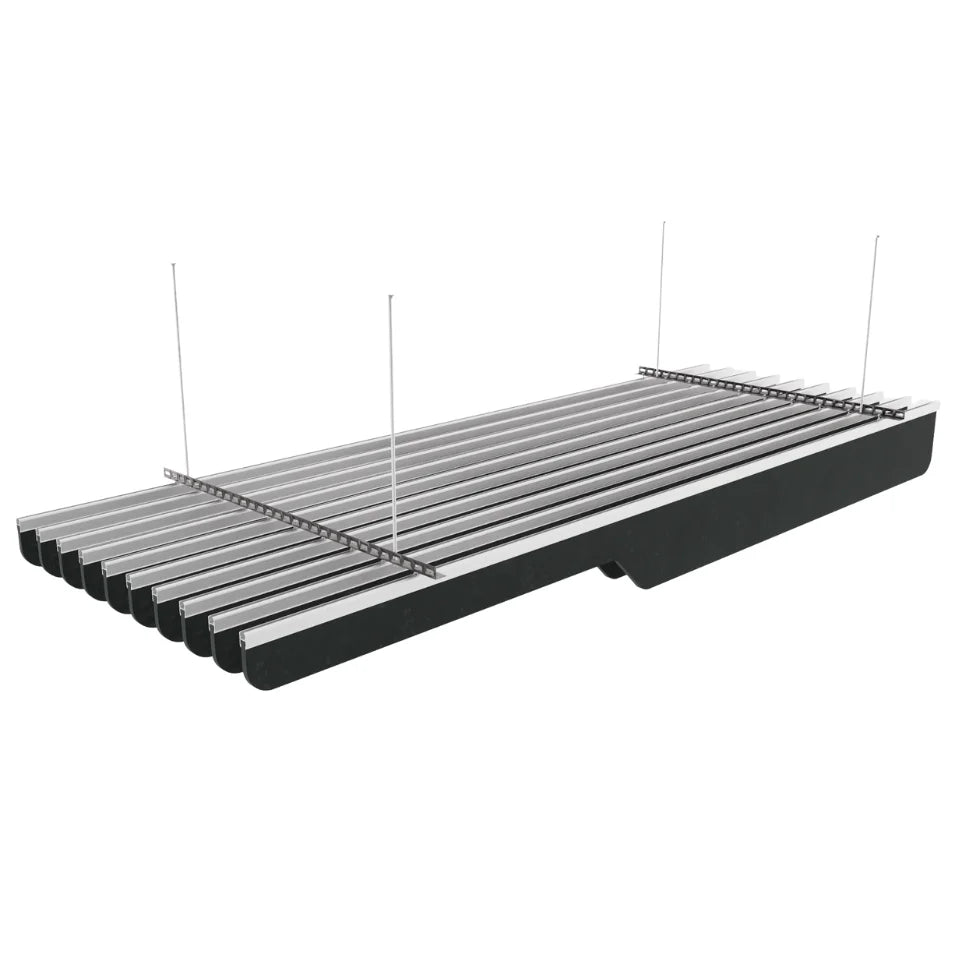 Knife B Acoustic Ceiling Baffle Smoked Color (For 10 Baffles)