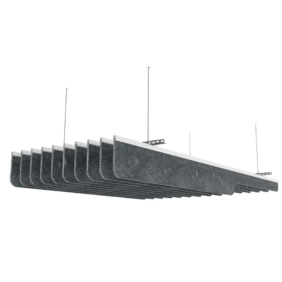 Knife C Acoustic Ceiling Baffle Dark Grey Color (For 10 Baffles)