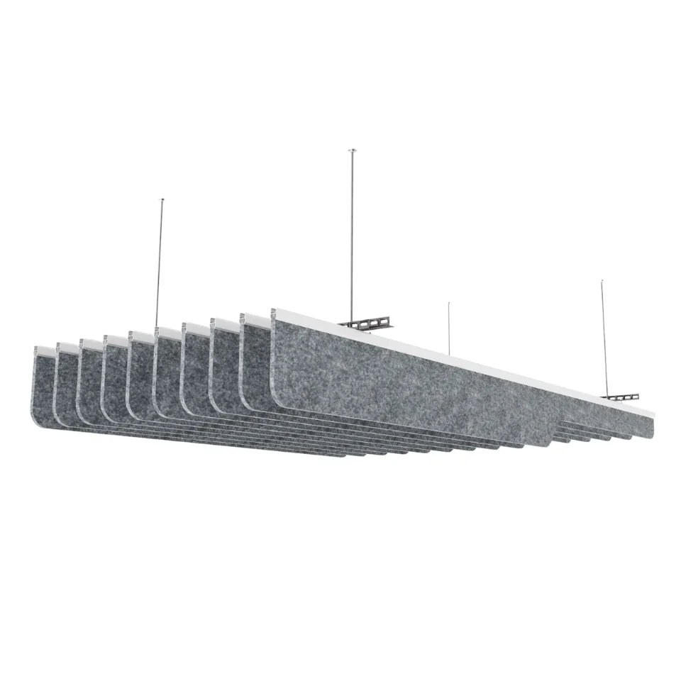 Knife C Acoustic Ceiling Baffle Grey Color (For 10 Baffles)