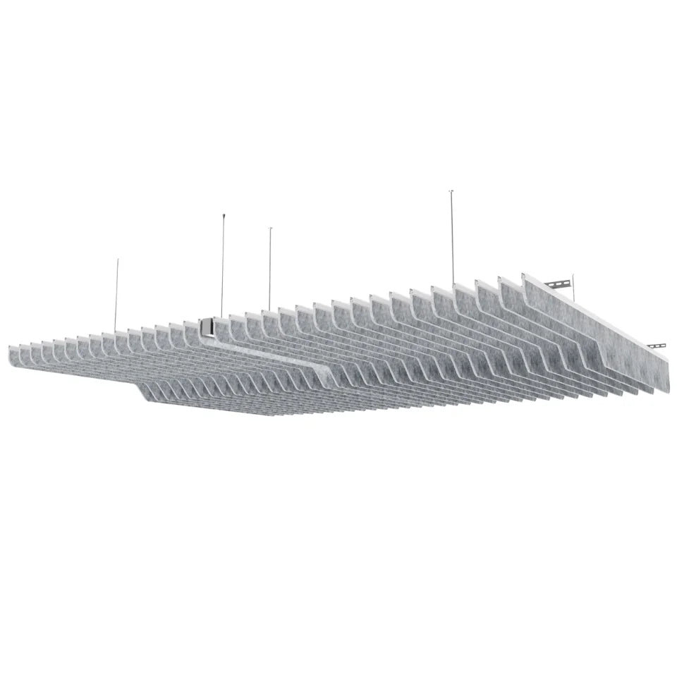 Knife C Acoustic Ceiling Baffle Light Grey Color (For 10 Baffles)