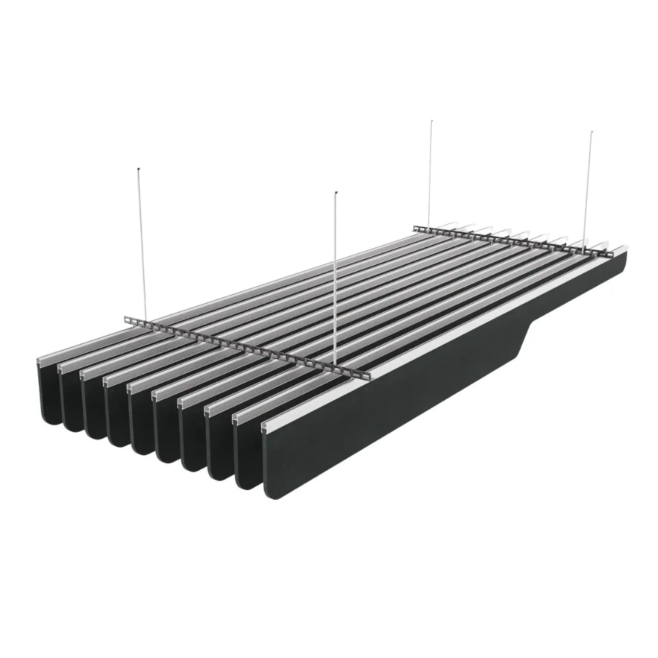 Knife C Acoustic Ceiling Baffle Smoked Color (For 10 Baffles)