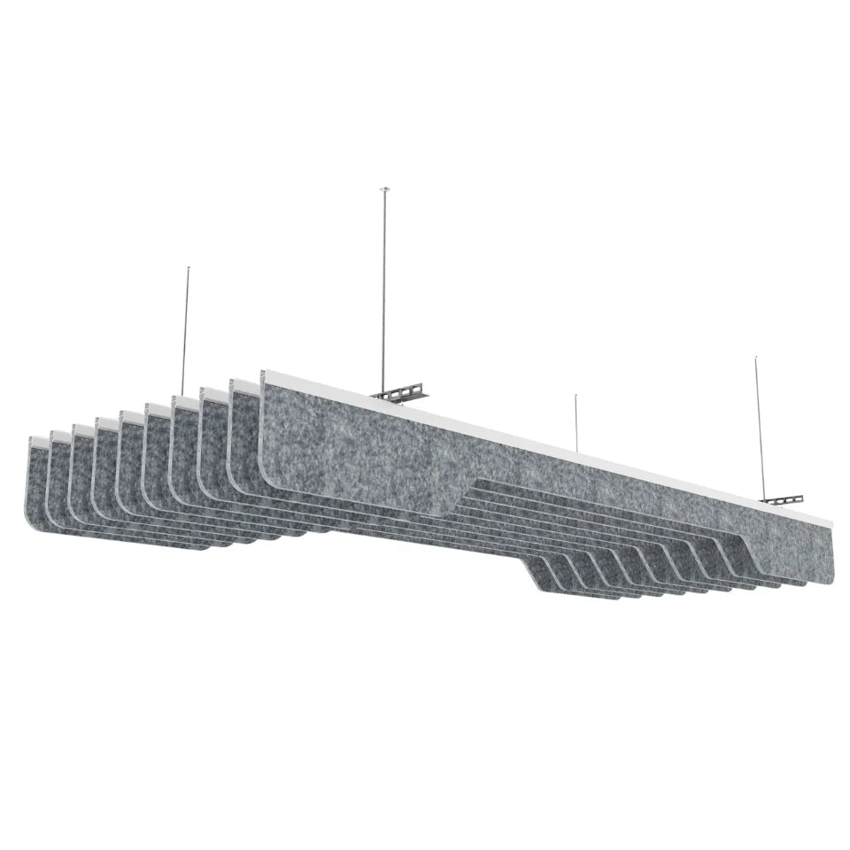 Slim A Acoustic Ceiling Baffle Grey Color (For 10 Baffles)