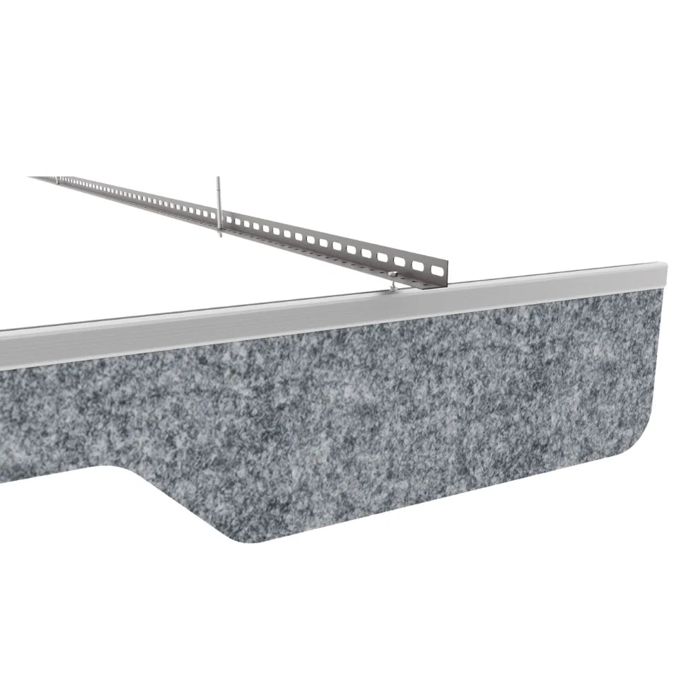 Slim A Acoustic Ceiling Baffle Grey Color (For 10 Baffles)
