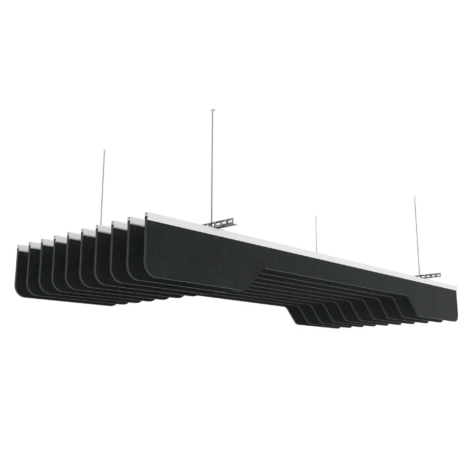 Slim A Acoustic Ceiling Baffle Smoked Color