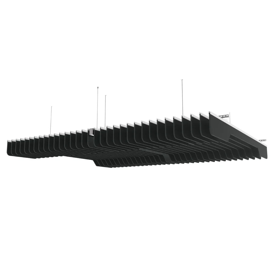 Slim A Acoustic Ceiling Baffle Smoked Color