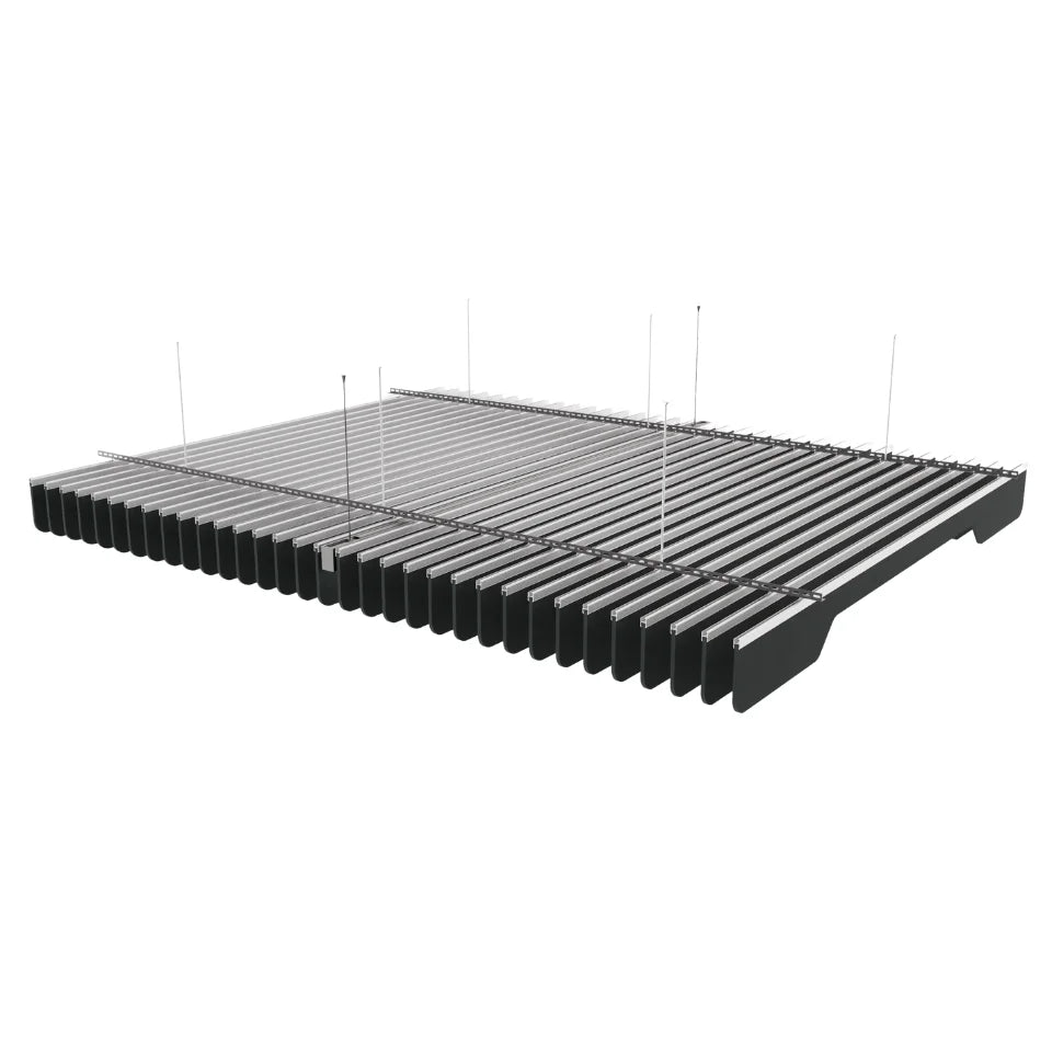 Slim A Acoustic Ceiling Baffle Smoked Color