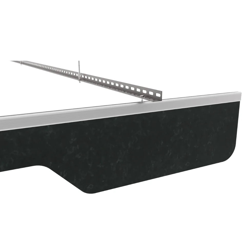 Slim A Acoustic Ceiling Baffle Smoked Color