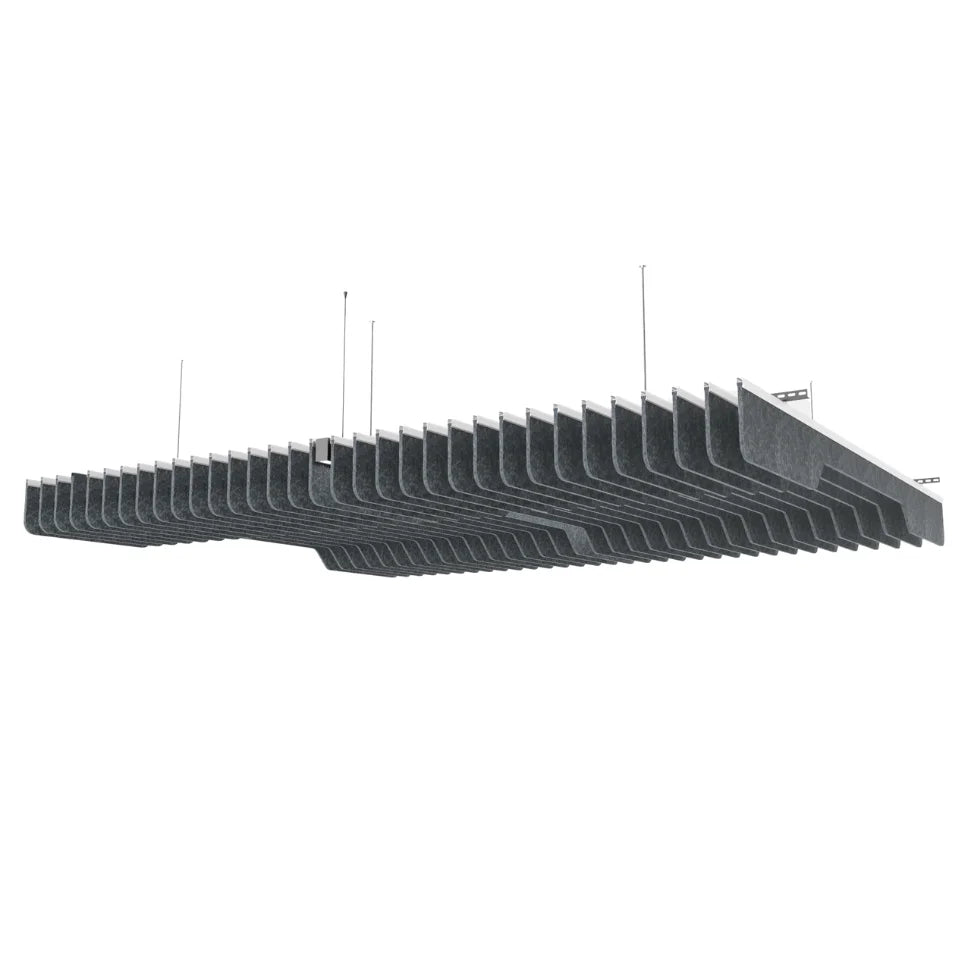 Slim B Acoustic Ceiling Baffle Dark Grey Color
