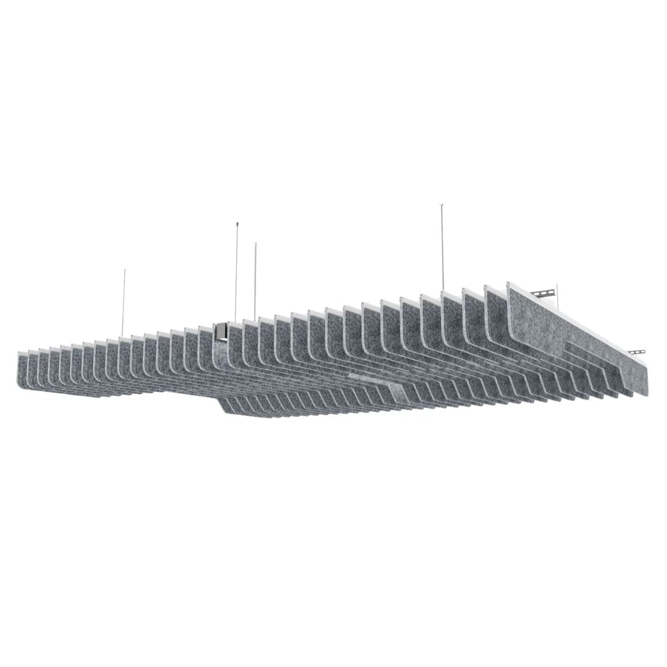 Slim B Acoustic Ceiling Baffle Grey Color (For 10 Baffles)