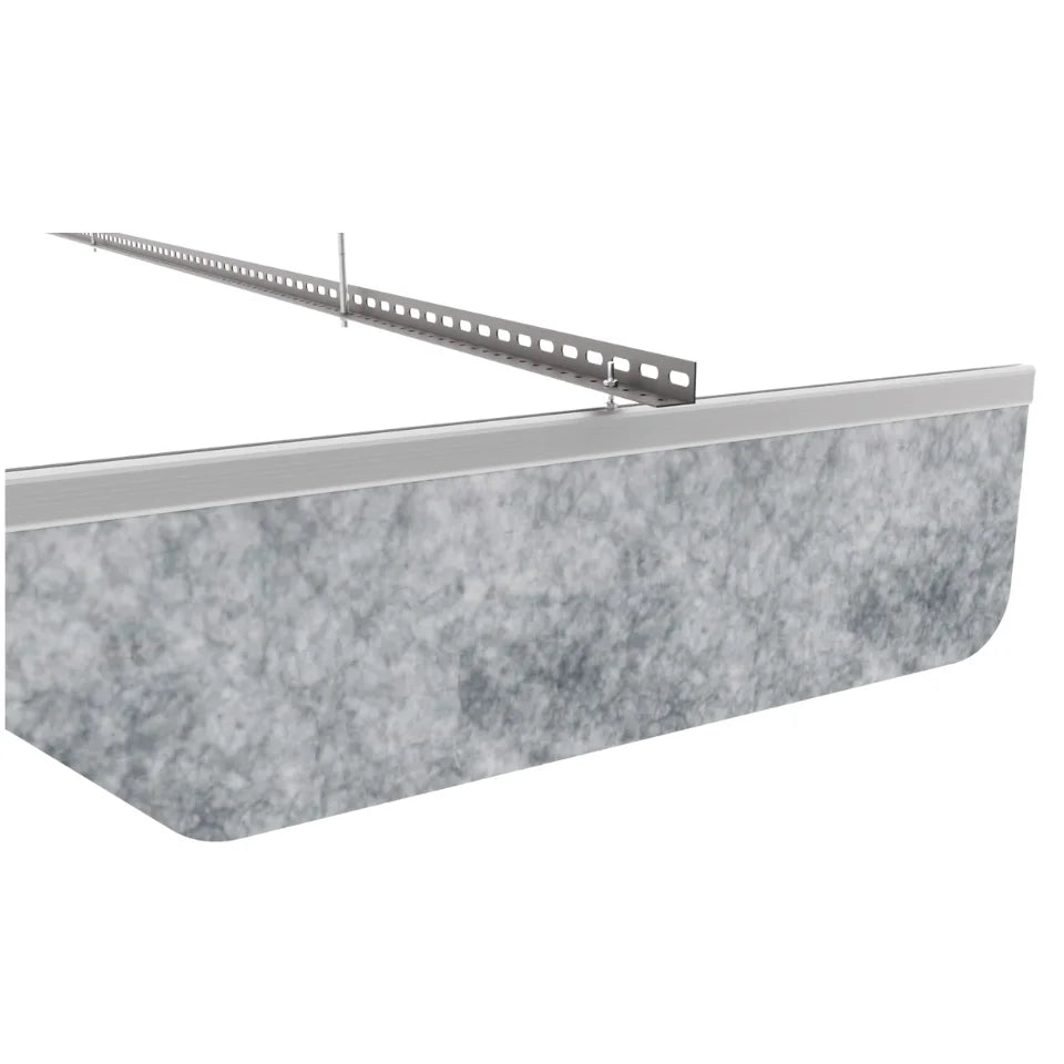 Slim B Acoustic Ceiling Baffle Light Grey Color (For 10 Baffles)