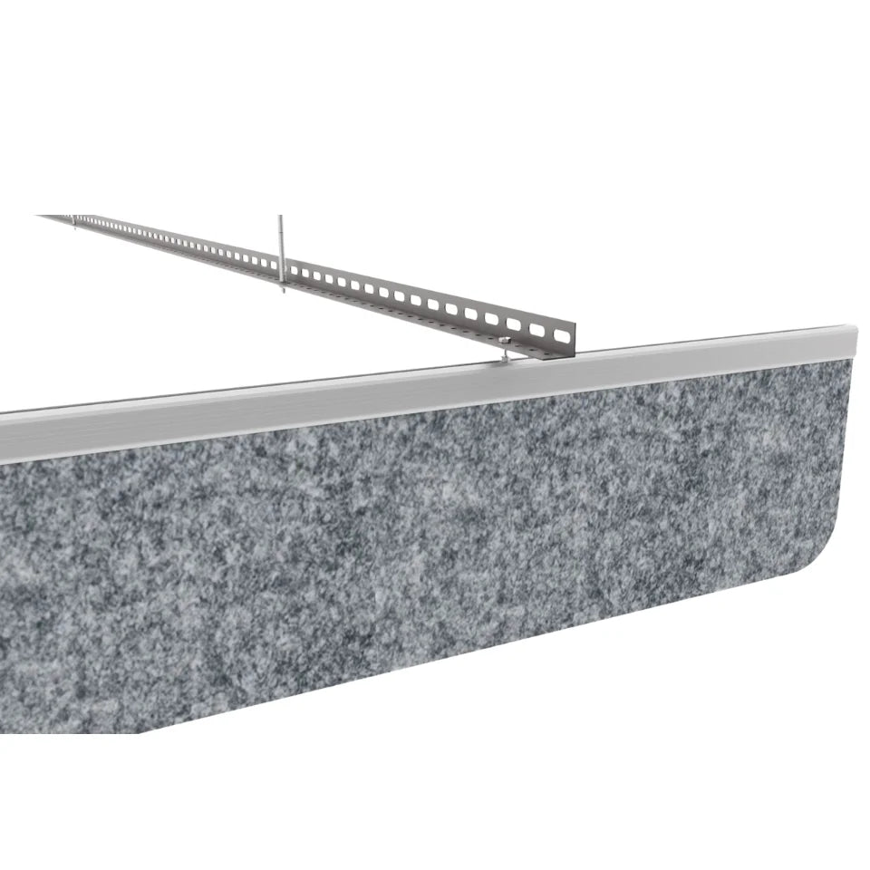 Slim C Acoustic Ceiling Baffle Grey Color (For 10 Baffles)