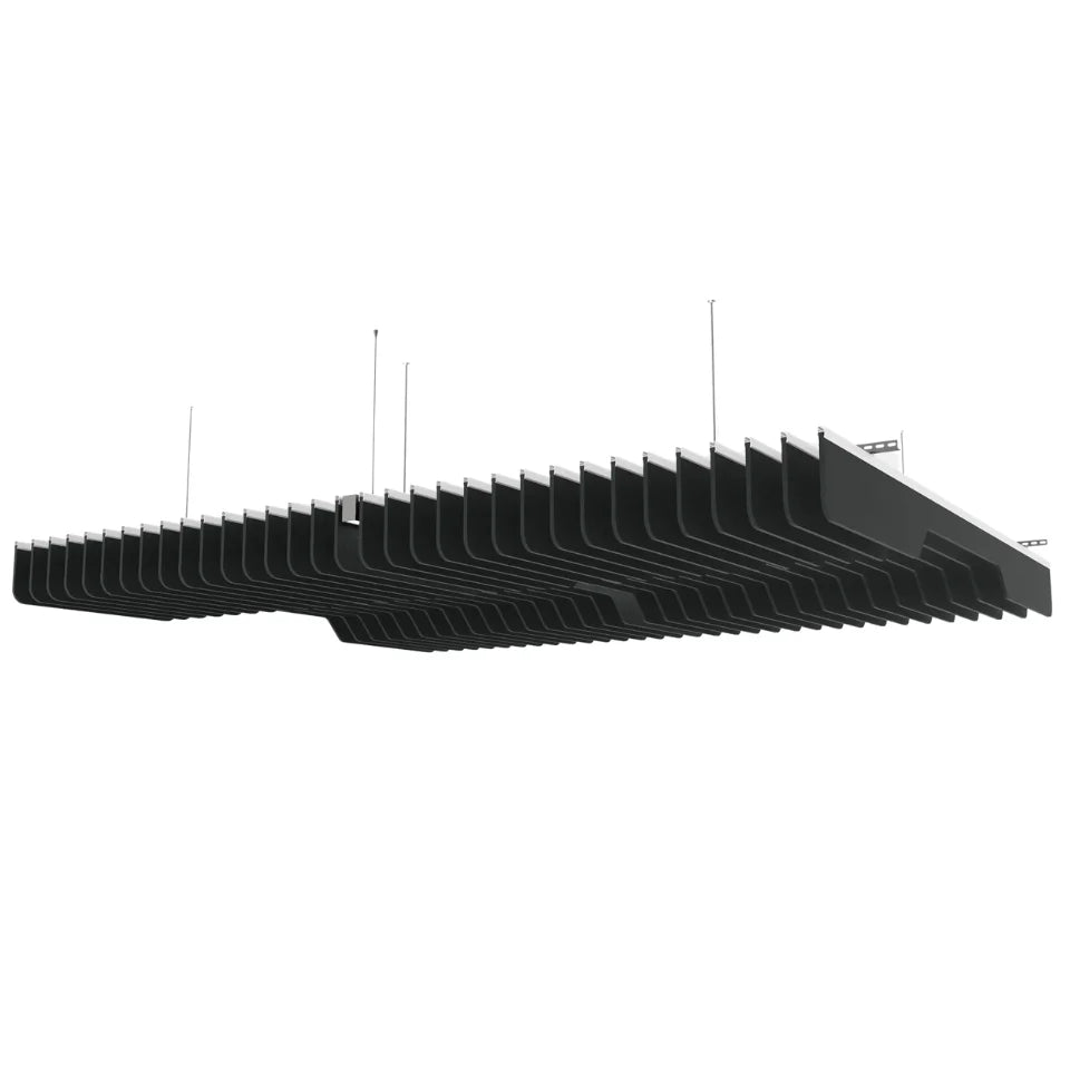Slim C Acoustic Ceiling Baffle Smoked Color