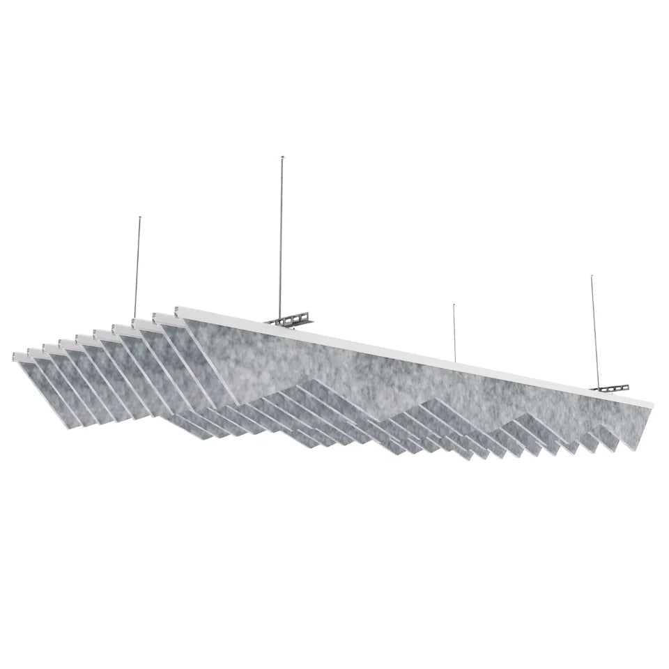 Trapez Acoustic Ceiling Baffle Light Grey Color