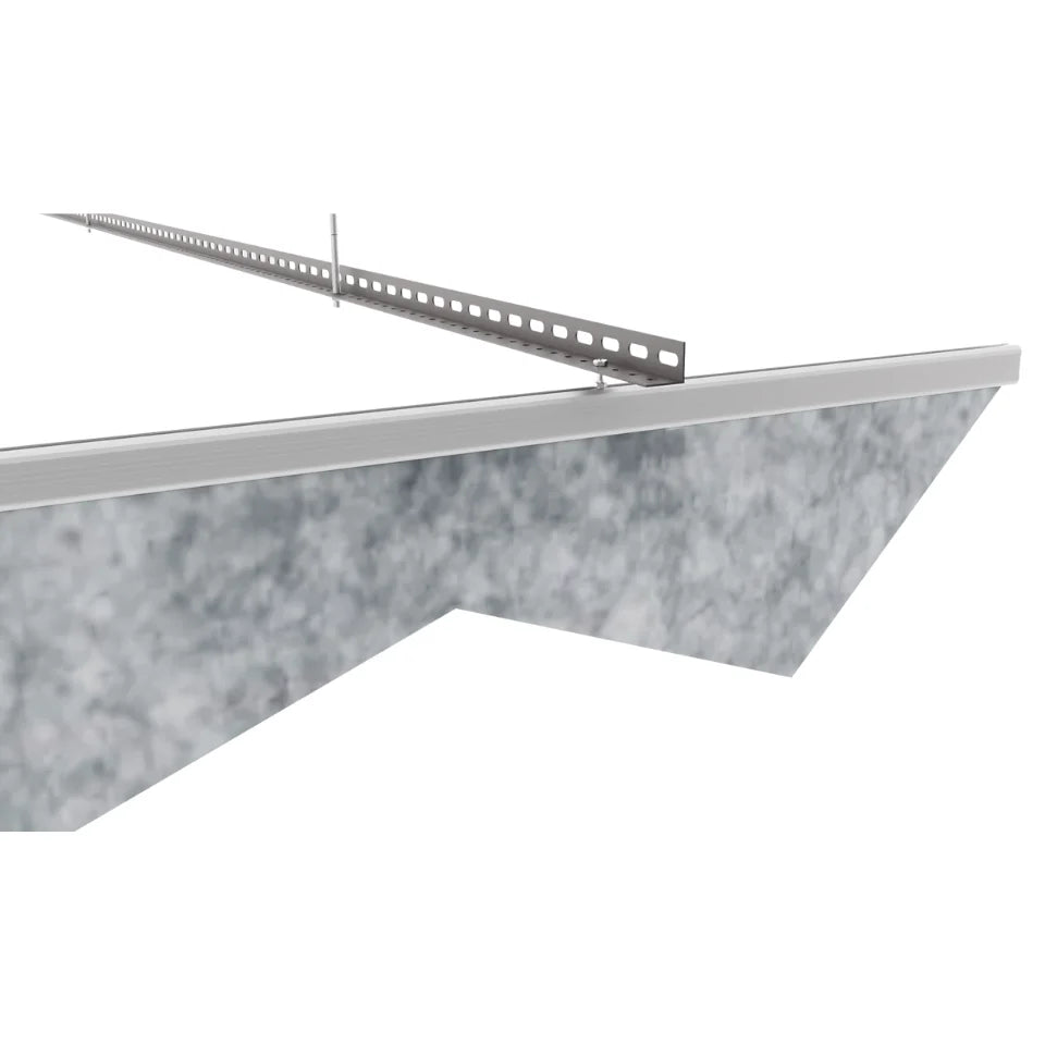 Trapez Acoustic Ceiling Baffle Light Grey Color (For 10 Baffles)