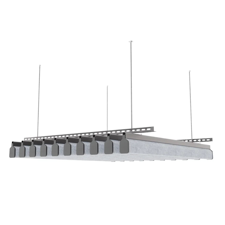 U 100 Acoustic Ceiling Baffle Light Grey Color