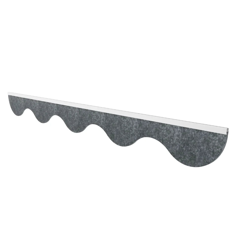 Wave Acoustic Ceiling Baffle Dark Grey Color (For 10 Baffles)