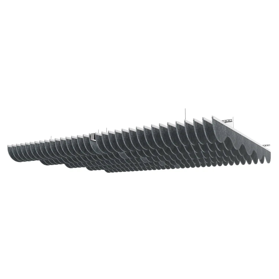Wave Acoustic Ceiling Baffle Dark Grey Color (For 10 Baffles)