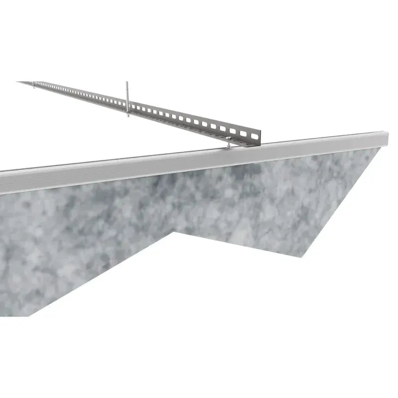 TRAPEZ ACOUSTIC FELT CEILING BAFFLE LIGHT GREY - 10 in a BOX