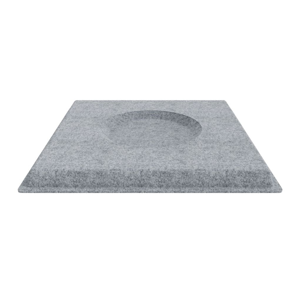 ACOUSTIC FELT DROP CEILING TILE ZERO LIGHT GREY 10 in a BOX