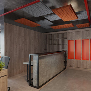 DOT MAX ACOUSTIC FELT HANGING CEILING TILE LIGHT GREY 10 in a BOX