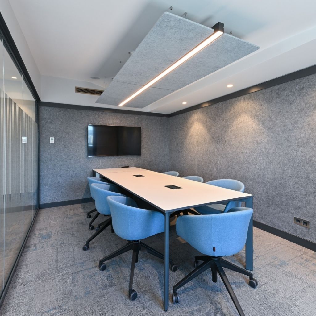Acoustic Ceiling Panel FPPL 120 Light Grey – Acoustic Mod