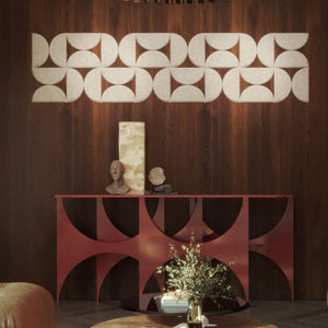 SEMI CIRCLE ACOUSTIC BULLETIN FELT BOARD LIGHT GREY- 6 in a BOX