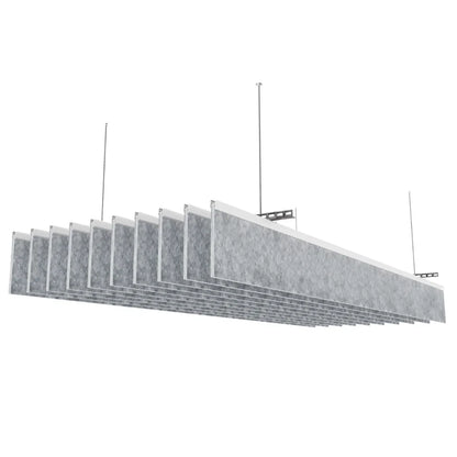 Slate Acoustic Cealing Baffles Light Grey Color
