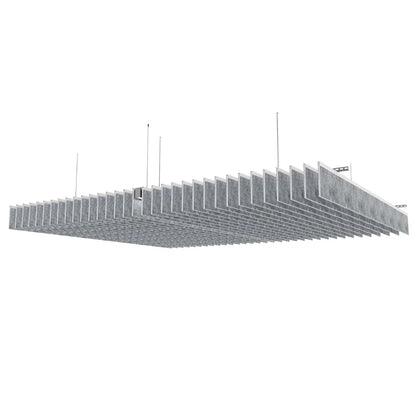 Slate Acoustic Cealing Baffles Light Grey Color